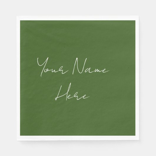 Earth Tone Wedding Event Empfang Napkins Serviette (Vorderseite)