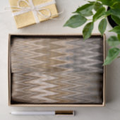 Earth Tone Zigzag Wavy Muster  Seidenpapier (Geschenk)