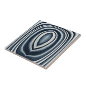 Earth Toned Blue Abstrakt Pattern Fliese (Seite)