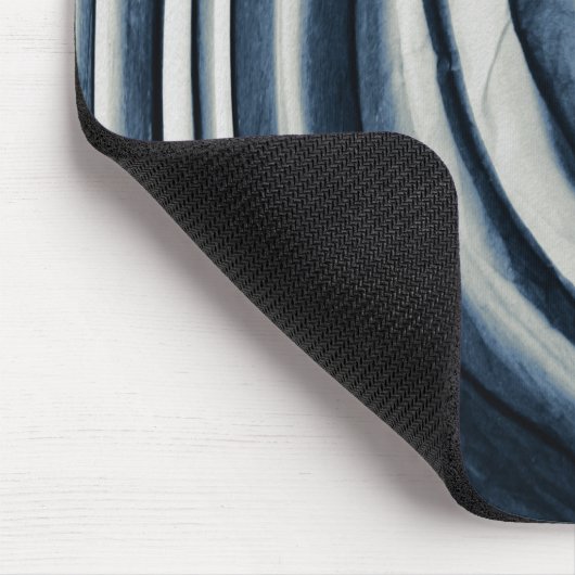 Earth Toned Blue Abstrakt Pattern Mousepad (Ecke)