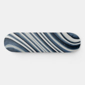 Earth Toned Blue Abstrakt Pattern Skateboard (Horizontal)
