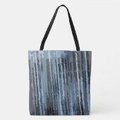 Earth Toned Blue Abstrakt Pattern Tasche (Vorderseite)