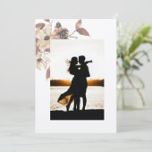 Earth Toned Foto Watercolor Einladung (Stehend Vorderseite)