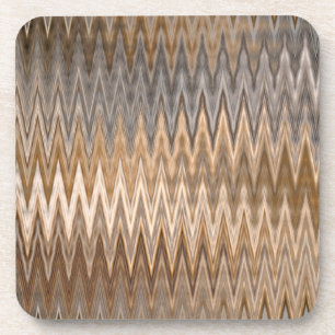 Earth Toned Wavy Pattern Getränkeuntersetzer