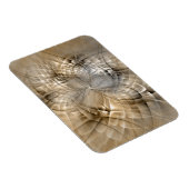 Earth Tones Abstract Modern Fractal Art Texture Magnet (Rechte Seite)