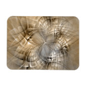 Earth Tones Abstract Modern Fractal Art Texture Magnet (Horizontal)