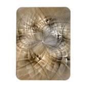 Earth Tones Abstract Modern Fractal Art Texture Magnet (Vertikal)