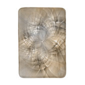 Earth Tones Abstrakt Moderne Fraktal Art Textur Badematte (Vorderseite Vertikal)