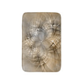 Earth Tones Abstrakt Moderne Fraktal Art Textur Badematte (Vorderseite Vertikal)