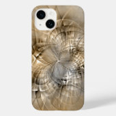Earth Tones Abstrakt Moderne Fraktal Art Textur Case-Mate iPhone Hülle (Rückseite)