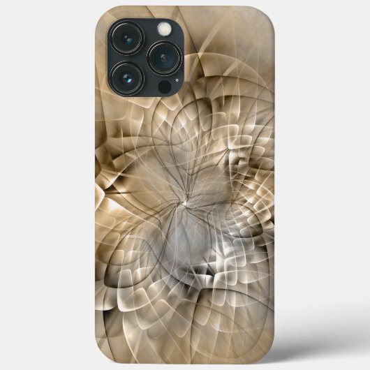 Earth Tones Abstrakt Moderne Fraktal Art Textur Case-Mate iPhone Hülle (Rückseite)