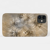 Earth Tones Abstrakt Moderne Fraktal Art Textur Case-Mate iPhone Hülle (Rückseite (Horizontal))