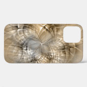 Earth Tones Abstrakt Moderne Fraktal Art Textur Case-Mate iPhone Hülle (Rückseite (Horizontal))