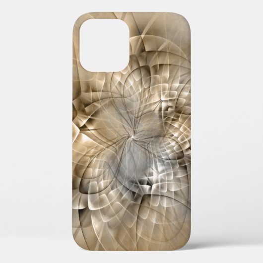 Earth Tones Abstrakt Moderne Fraktal Art Textur Case-Mate iPhone Hülle (Rückseite)