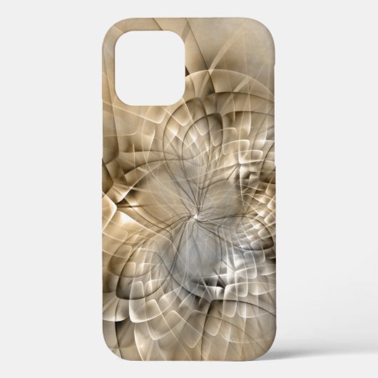 Earth Tones Abstrakt Moderne Fraktal Art Textur Case-Mate iPhone Hülle (Rückseite)