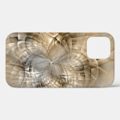Earth Tones Abstrakt Moderne Fraktal Art Textur Case-Mate iPhone Hülle (Rückseite (Horizontal))