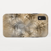 Earth Tones Abstrakt Moderne Fraktal Art Textur Case-Mate iPhone Hülle (Rückseite (Horizontal))