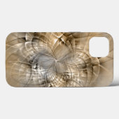 Earth Tones Abstrakt Moderne Fraktal Art Textur Case-Mate iPhone Hülle (Rückseite (Horizontal))
