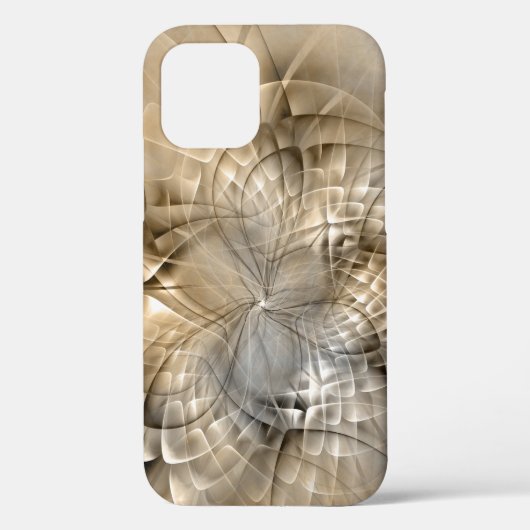 Earth Tones Abstrakt Moderne Fraktal Art Textur Case-Mate iPhone Hülle (Rückseite)