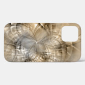 Earth Tones Abstrakt Moderne Fraktal Art Textur Case-Mate iPhone Hülle (Rückseite (Horizontal))