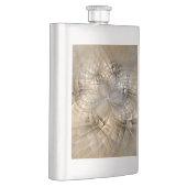 Earth Tones Abstrakt Moderne Fraktal Art Textur Flachmann (Rechts)