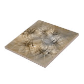 Earth Tones Abstrakt Moderne Fraktal Art Textur Fliese (Seite)