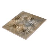 Earth Tones Abstrakt Moderne Fraktal Art Textur Fliese (Seite)