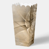 Earth Tones Abstrakt Moderne Fraktal Art Textur Geschenkschachtel (Rückseite)