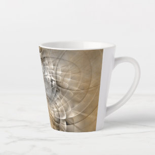 Earth Tones Abstrakt Moderne Fraktal Art Textur Milchtasse