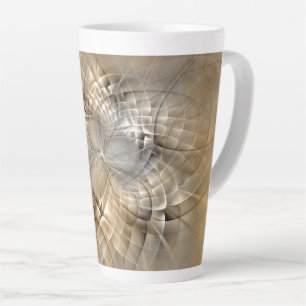 Earth Tones Abstrakt Moderne Fraktal Art Textur Milchtasse