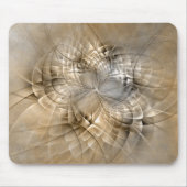 Earth Tones Abstrakt Moderne Fraktal Art Textur Mousepad (Vorne)
