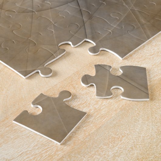 Earth Tones Abstrakt Moderne Fraktal Art Textur Puzzle (Seite)