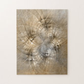 Earth Tones Abstrakt Moderne Fraktal Art Textur Puzzle (Vertikal)