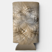 Earth Tones Abstrakt Moderne Fraktal Art Textur Selters Dosenkühler (Rückseite)