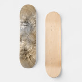 Earth Tones Abstrakt Modernes Fraktal Art Skateboard (Vorderseite)
