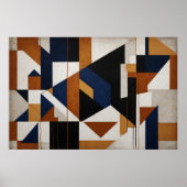 Earth Tones and Blue Poster (Vorne)