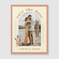Earth Tones Arch Modernes Foto Save the Date