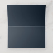 Earth Tones Burnt Orange Navy Floral Wedding Suite Platzkarte (Innenseite Aufgefaltet)