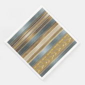Earth Tones Christmas Fa La Pattern#27 ID1009 Serviette (Ecke)