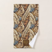 Earth Tones Christmas Merry Pattern#21 ID1009 Badhandtuch Set (Handtuch)