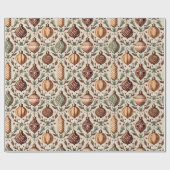 Earth Tones Christmas Pattern#12 ID1009 Geschenkpapier (Flach)
