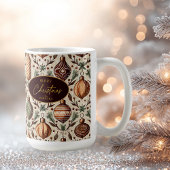 Earth Tones Christmas Pattern#12 ID1009 Kaffeetasse