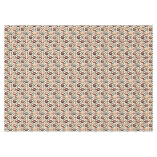 Earth Tones Christmas Pattern#12 ID1009 Tischdecke (Vorderseite (Horizontal))