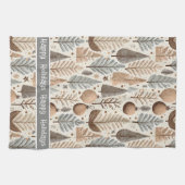 Earth Tones Christmas Pattern#25 ID1009 Geschirrtuch (Horizontal)