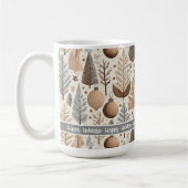 Earth Tones Christmas Pattern#25 ID1009 Kaffeetasse (Links)