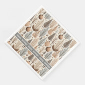 Earth Tones Christmas Pattern#25 ID1009 Serviette (Ecke)