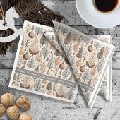 Earth Tones Christmas Pattern#25 ID1009 Serviette