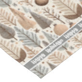 Earth Tones Christmas Pattern#25 ID1009 Tischdecke (Schrägansicht)