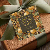 Earth Tones Christmas Pattern#29 ID1009 Geschenkanhänger