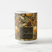 Earth Tones Christmas Pattern#29 ID1009 Kaffeetasse (Mittel)